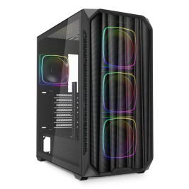ATX полу-висока кутия Sharkoon AK5M RGB Черен