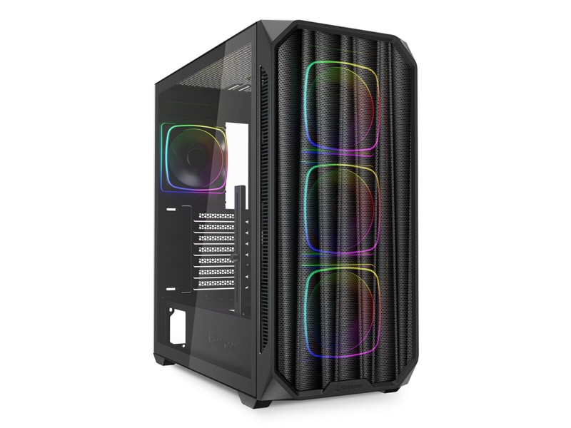 ATX полу-висока кутия Sharkoon AK5M RGB Черен NaN –  BB Калъфи за настолни компютри