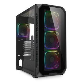 ATX полу-висока кутия Sharkoon AK5G RGB Черен