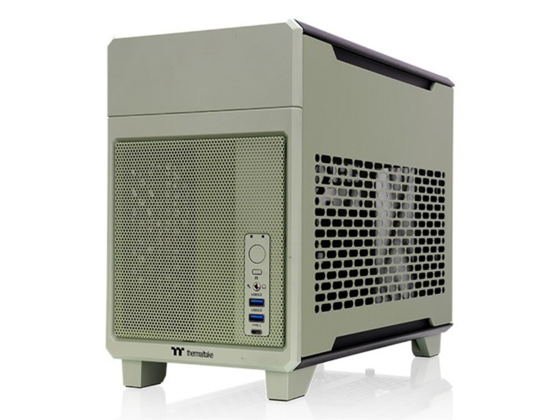 ATX полу-висока кутия THERMALTAKE TR100 Mini Tower Verde Зелен ATX полу-висока кутия THERMALTAKE TR100 Mini Tower Verde Зелен NaN – BB Калъфи за настолни компютри