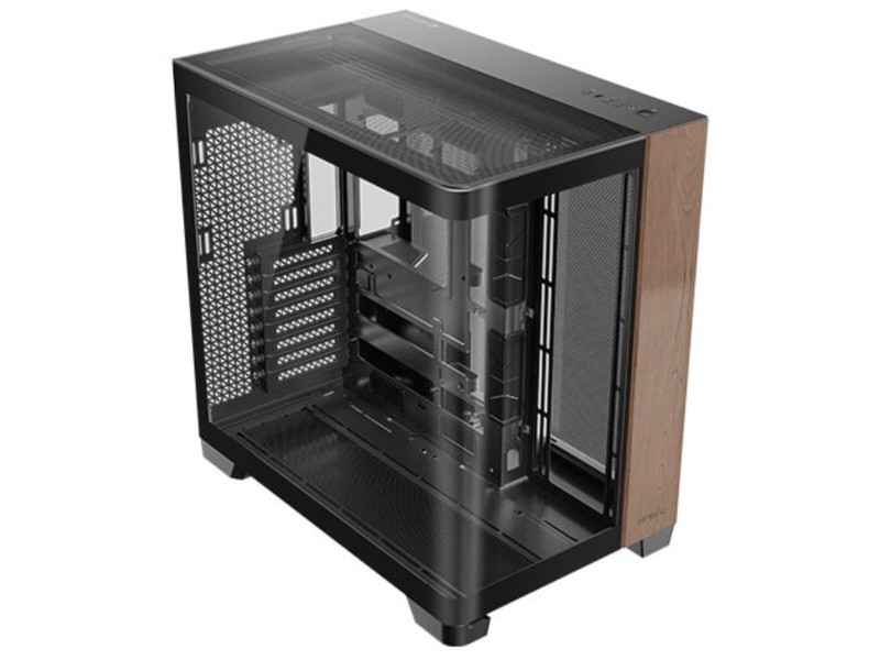 ATX полу-висока кутия Antec C8 Curve Wood Черен Прозрачен Дървен NaN –  BB Калъфи за настолни компютри