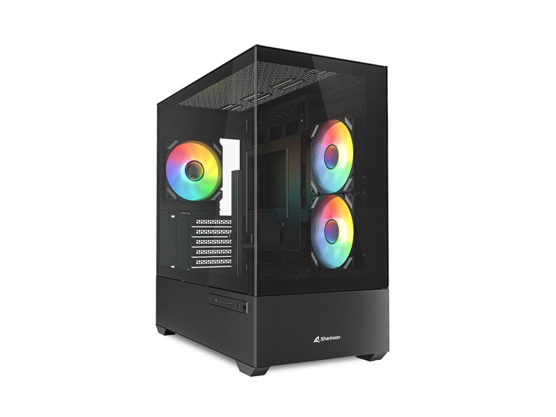 ATX полу-висока кутия Sharkoon MK6 RGB Midi Tower Blanco Бял NaN –  BB Калъфи за настолни компютри