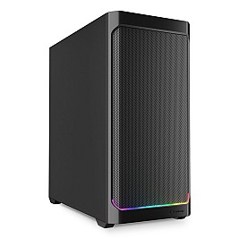 ATX полу-висока кутия Sharkoon AK4 RGB STRIP Черен