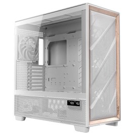 ATX полу-висока кутия Antec FLUX PRO White EUV Бял Дървен