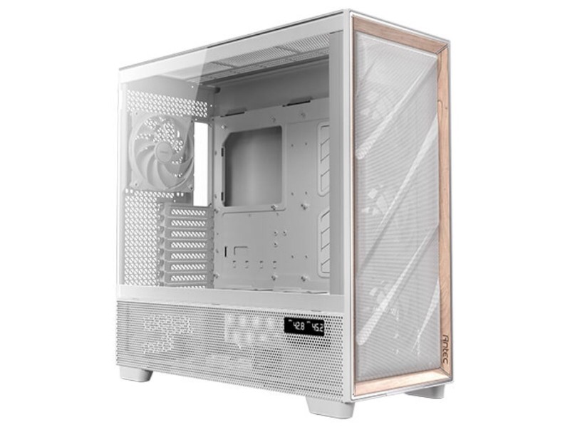 ATX полу-висока кутия Antec FLUX PRO White EUV Бял Дървен NaN –  BB Калъфи за настолни компютри