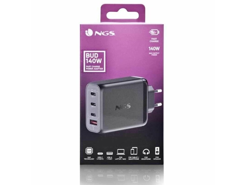 Зарядно за лаптоп NGS BUD140W 140 W NaN –  BB Зарядни устройства и адаптери