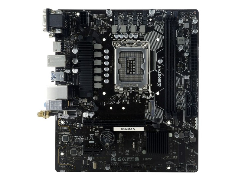 Дънна платка Biostar Z690MX2-E D4 INTEL Z690 LGA 1700 NaN –  BB Дънни платки