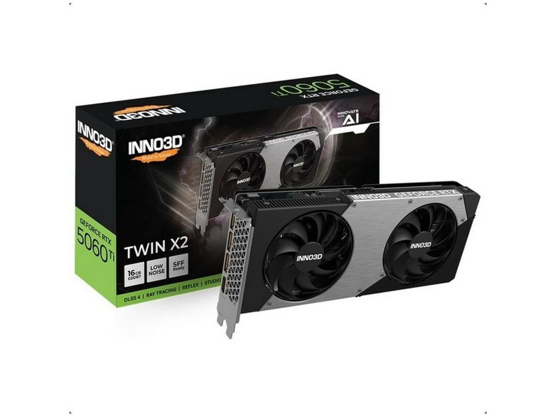 Графична карта INNO3D N506T2-16D7-191073N geforce rtx 5060 ti 16 GB NaN –  BB Графични карти