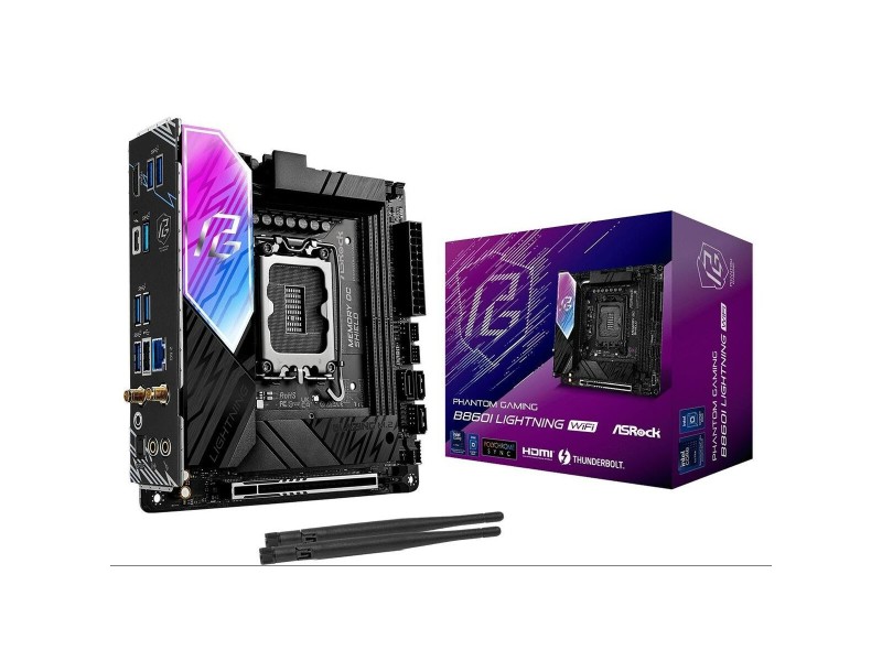 Дънна платка ASRock B860I Lightning WiFi Intel B860 LGA 1851 NaN –  BB Дънни платки