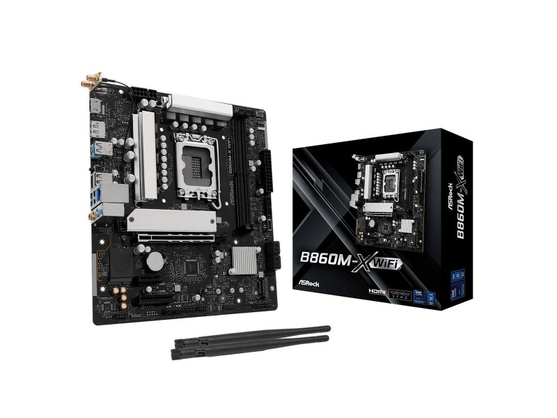 Дънна платка ASRock B860M-X WiFi Intel B860 LGA 1851 NaN –  BB Дънни платки