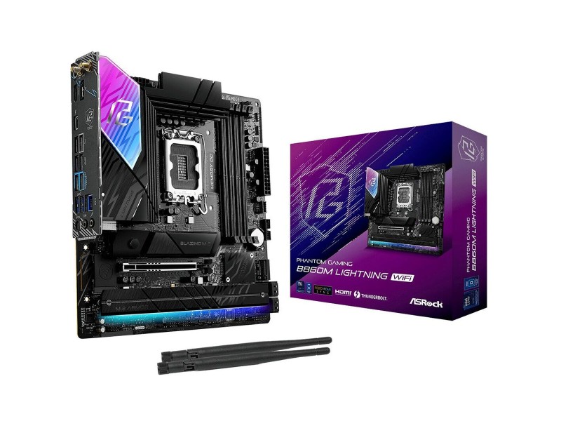 Дънна платка ASRock B860M Lightning WiFi Intel B860 NaN –  BB Дънни платки