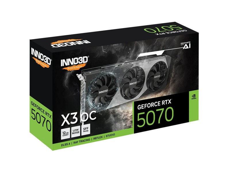 Графична карта INNO3D N50703-12D7X-195064L nvidia geforce rtx 5070 12 GB NaN –  BB Графични карти