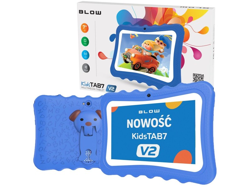 Таблет Blow KidsTAB7 V2 BLOW 7 Allwinner A133 4 GB RAM 128 GB Син Черен Blue NaN –  BB Таблети