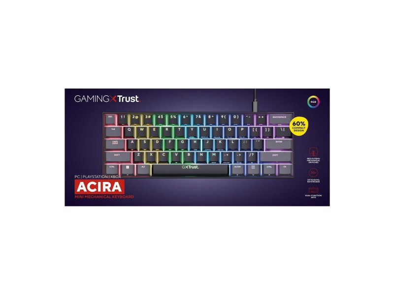 Клавиатура за игри Trust GXT 867 Acira Черен Многоцветен QWERTY Qwerty US Клавиатура за игри Trust GXT 867 Acira Черен Многоцветен QWERTY Qwerty US NaN – BB Клавиатури за геймъри