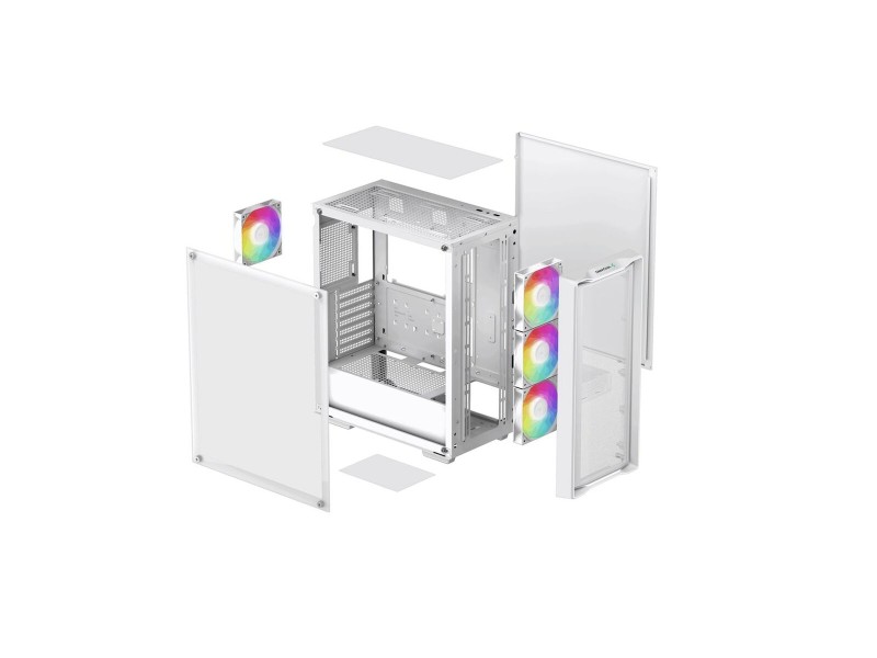 ATX полу-висока кутия DEEPCOOL R-CC560-WHAMA4-G-2 Бял Многоцветен ATX полу-висока кутия DEEPCOOL R-CC560-WHAMA4-G-2 Бял Многоцветен NaN – BB Калъфи за настолни компютри