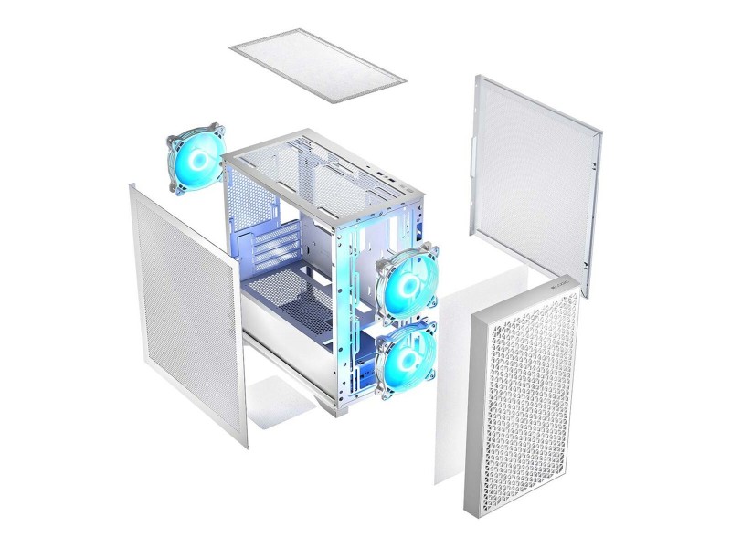 ATX полу-висока кутия Logic AM-DART-PRO-ARGB-20 Бял NaN –  BB Калъфи за настолни компютри