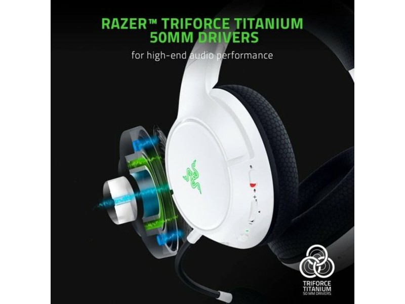Слушалки с микрофон Razer RZ04-03470300-R3M1 Бял Многоцветен NaN –  BB Слушалки с микрофони