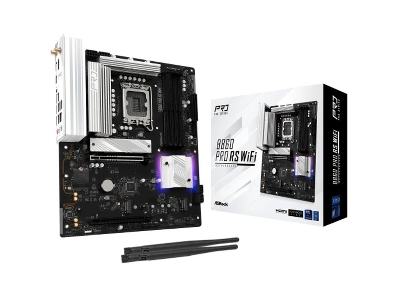 Дънна платка ASRock B860 Pro RS WiFi LGA 1851 NaN –  BB Дънни платки