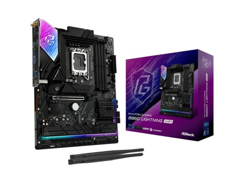 Дънна платка ASRock B860 Lightning WiFi LGA 1851 NaN –  BB Дънни платки