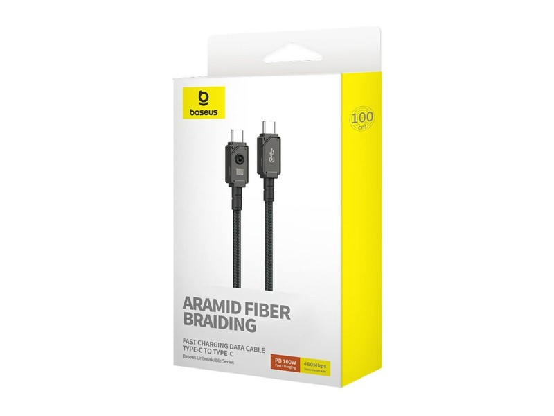 Кабел USB-C към USB-C Baseus P10355800111-00 Черен 1 m NaN –  BB USB кабели