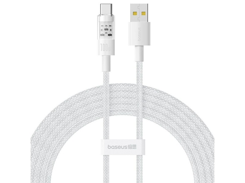 Кабел USB A към USB-C Baseus P10373002211-01 Бял 2 m NaN –  BB USB кабели