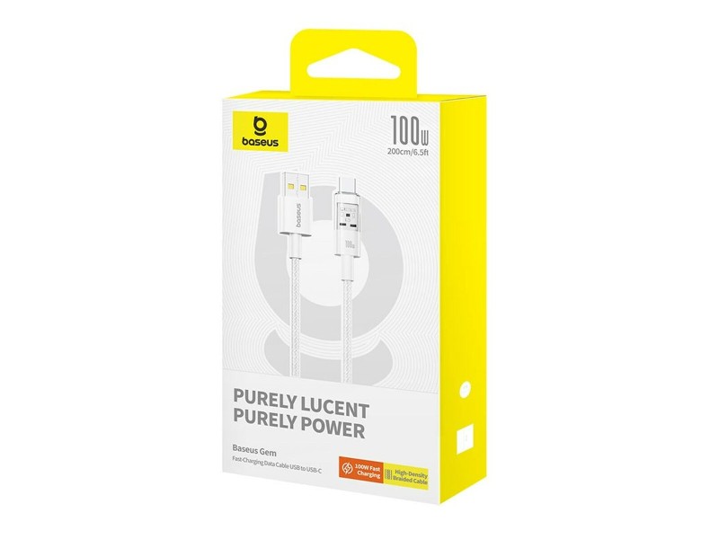Кабел USB A към USB-C Baseus P10373002211-01 Бял 2 m NaN –  BB USB кабели