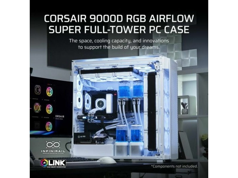 ATX полу-висока кутия Corsair CC-9011274-WW Бял NaN –  BB Калъфи за настолни компютри