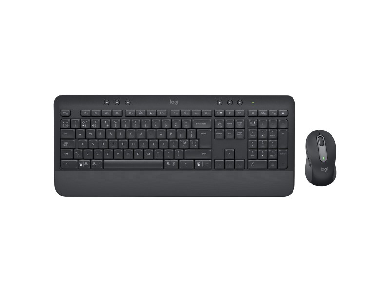 Kлаиатура с безжична мишка Logitech MK650 Графит английски език QWERTY NaN –  BB Пакети клавиатура и мишка