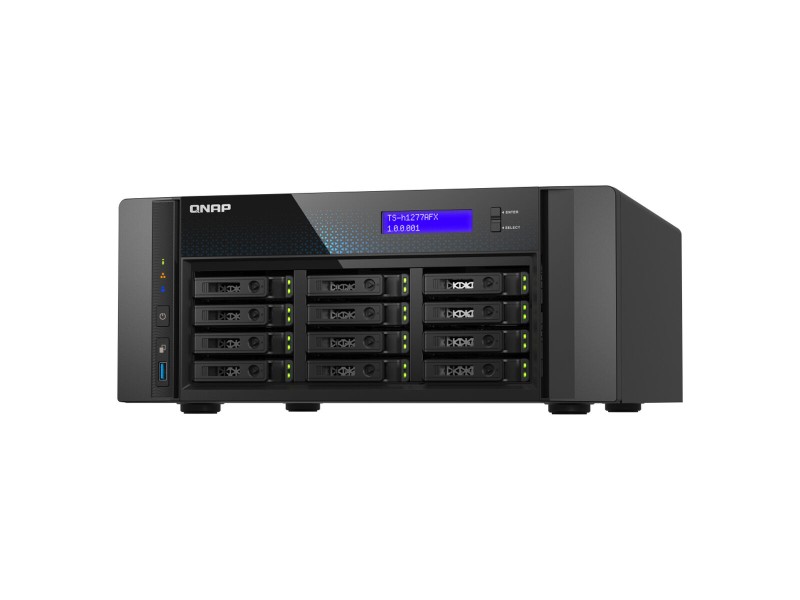 SATA 5.25 калъф за SATA 2.5 Qnap TS-H1277AFX-R7-32G Черен NaN –  BB Мрежово прикачено хранилище