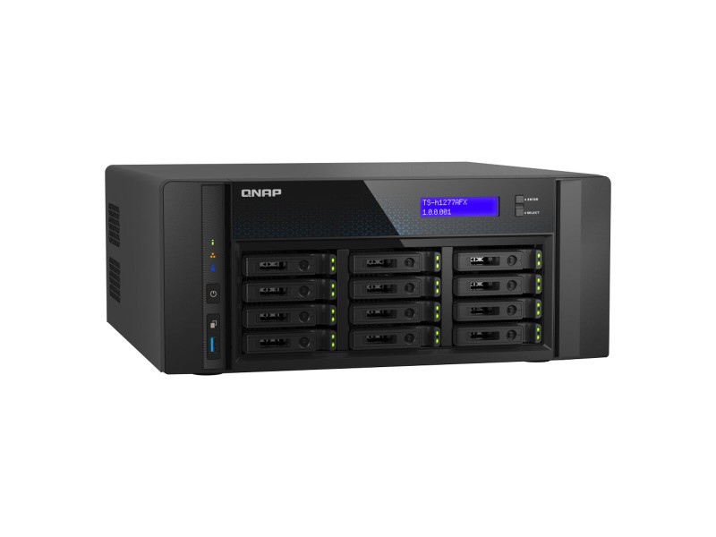 SATA 5.25 калъф за SATA 2.5 Qnap TS-H1277AFX-R7-32G Черен NaN –  BB Мрежово прикачено хранилище