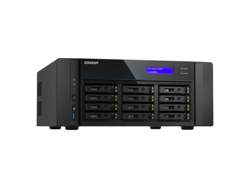 SATA 5.25 калъф за SATA 2.5 Qnap TS-H1277AFX-R7-32G Черен NaN –  BB Мрежово прикачено хранилище