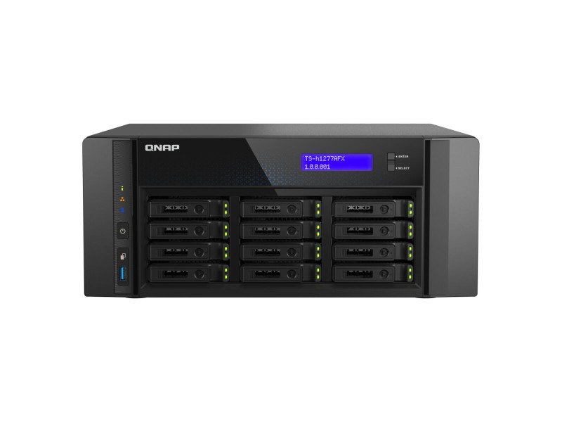 SATA 5.25 калъф за SATA 2.5 Qnap TS-H1277AFX-R7-32G Черен NaN –  BB Мрежово прикачено хранилище