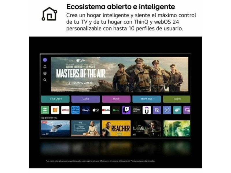 Смарт телевизор LG 50UT81006LA.AEU 4K Ultra HD 50 NaN –  BB Монитори за видеостена