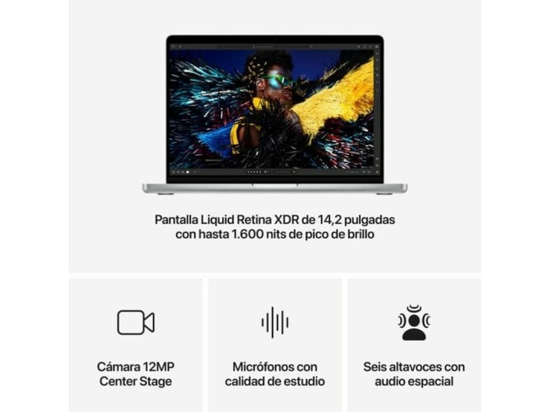 Лаптоп Apple MCX14Y/A 14,2 M2 M4 24 GB RAM 1 TB SSD Испанска Qwerty NaN –  BB Лаптопи