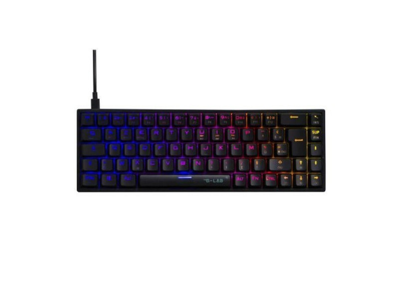 Клавиатура The G-Lab KEYZ-TITAN-W-WL/SP Черен NaN –  BB Клавиатури