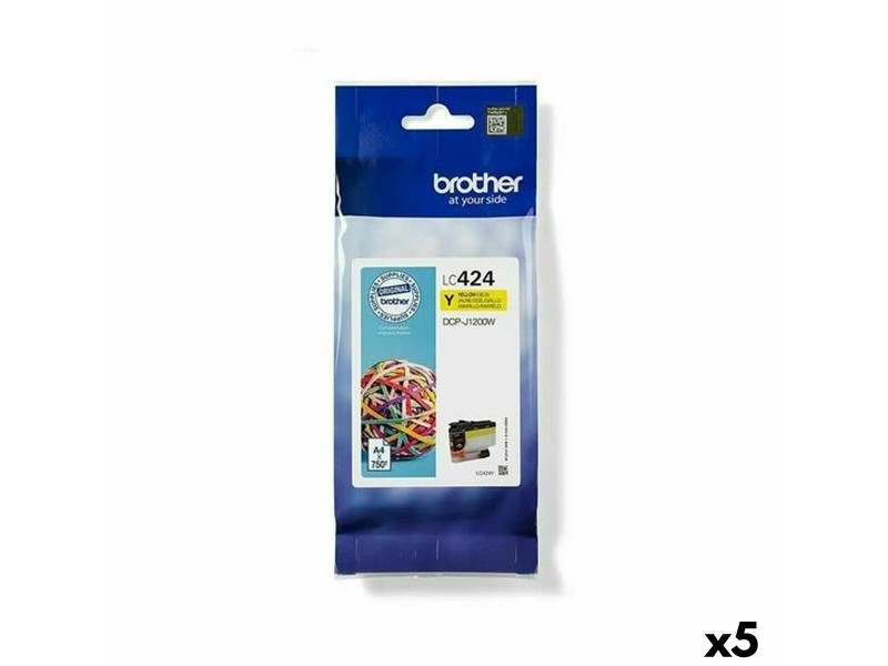 Оригиална касета за мастило Brother DCP-J1200W Жълт (5 броя) NaN –  BB Касети с мастило