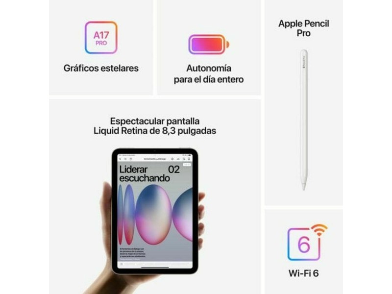 Таблет Apple MXN73TY/A 8,3 8 GB RAM 128 GB Син NaN –  BB Таблети