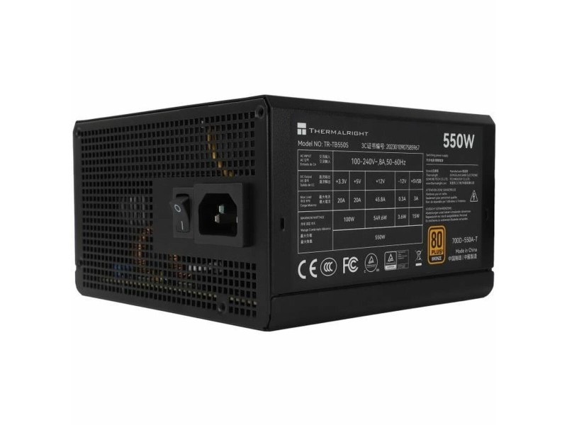 Захранване Thermalright TB550S ATX 550 W 80 Plus Bronze NaN –  BB Захранвания