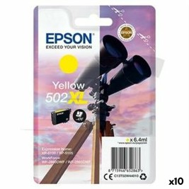 Оригиална касета за мастило Epson XP-5100 5105 WF2860DWF 2865DWF Nº 502XL Жълт (10 броя)