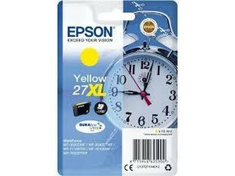 Съвместим касета с мастило Epson WF-3000 7000 - Nº27XL Жълт (10 броя) NaN –  BB Касети с мастило