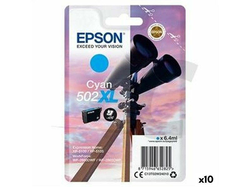 Оригиална касета за мастило Epson XP-5100 5105 WF2860DWF 2865DWF Синьо-зелен (10 броя) NaN –  BB Касети с мастило