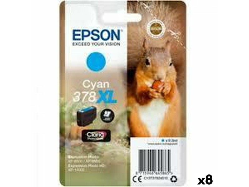 Оригиална касета за мастило Epson XP-8500, 8505, 15000 Синьо-зелен (8 броя) NaN –  BB Касети с мастило