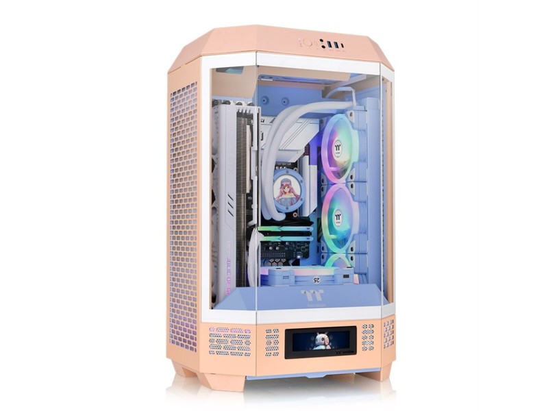 ATX полу-висока кутия THERMALTAKE Tower 300 Peach Fuzz Праскова NaN –  BB Калъфи за настолни компютри