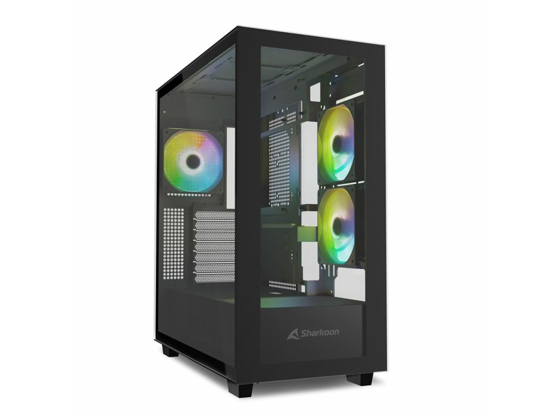ATX полу-висока кутия Sharkoon Rebel C60 Черен NaN –  BB Калъфи за настолни компютри