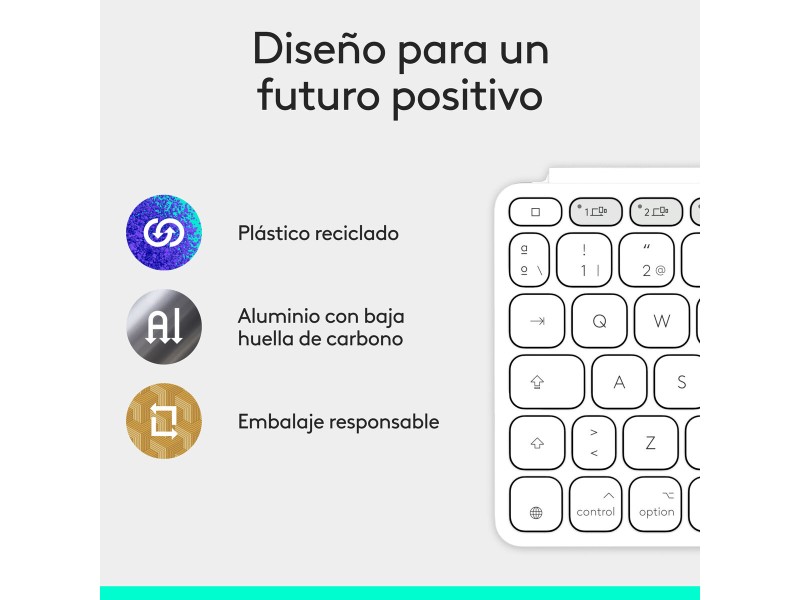 Блутут клавиатура Logitech 920-013011 Испанска Qwerty Сив Бял/Сив NaN –  BB Клавиатури