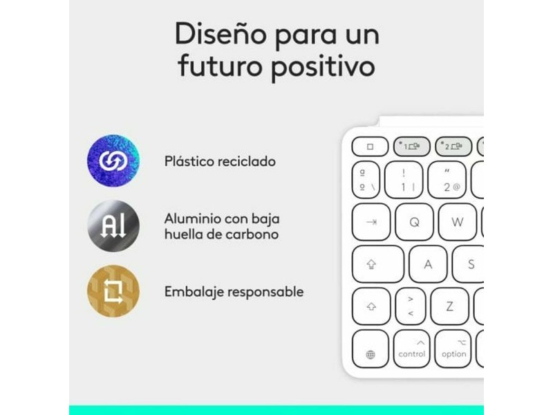 Блутут клавиатура Logitech 920-013011 Испанска Qwerty Сив Бял/Сив NaN –  BB Клавиатури