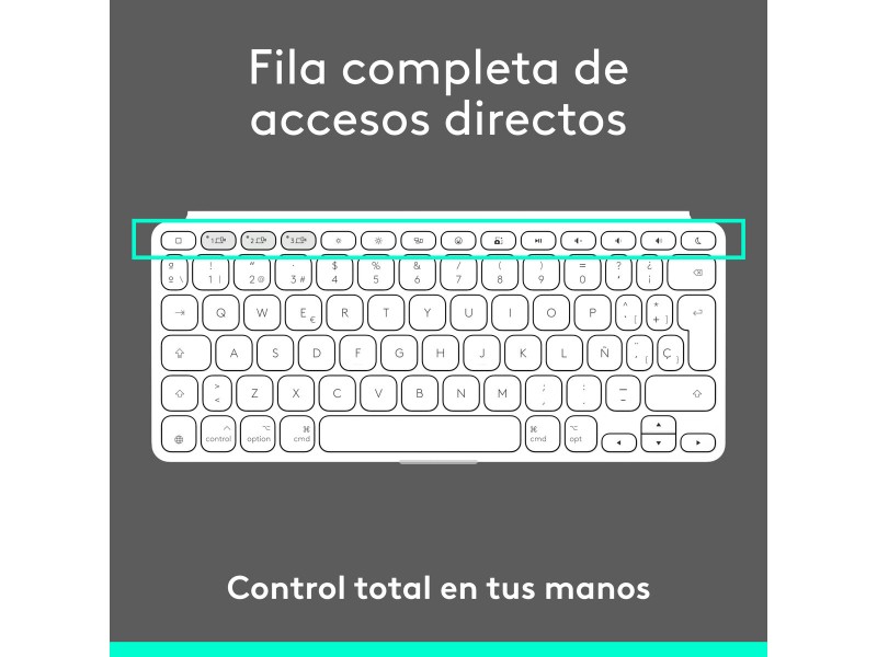 Блутут клавиатура Logitech 920-013011 Испанска Qwerty Сив Бял/Сив NaN –  BB Клавиатури