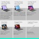 Универсален калъф за таблет и клавиатура Logitech 920-012772 Графит QWERTY NaN –  BB Твърди корици