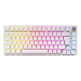Безжична клавиатура Newskill NS-KB-PYROSPRO-IV Бял Испанска Qwerty QWERTY