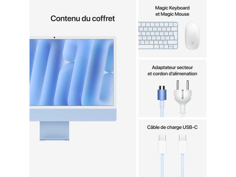 Всичко е едно Apple iMac 24 23,5 M4 16 GB RAM 256 GB SSD NaN –  BB Всичко в едно
